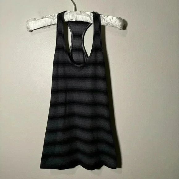 Lululemon Cool Racerback Capilano Stripe
Heathered Deep Coal Black tank top 4 - Picture 5 of 8